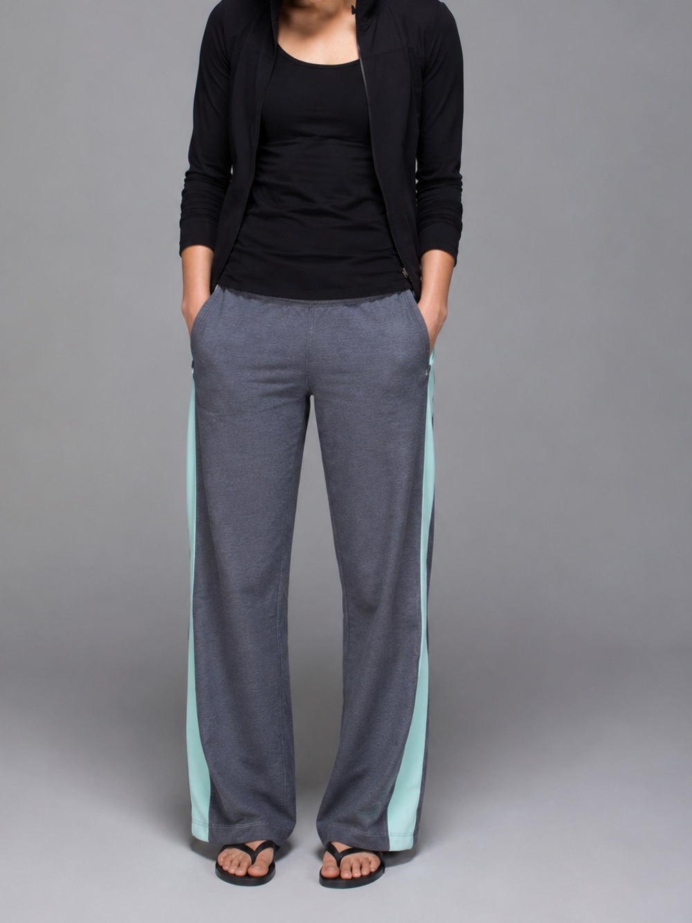 Lululemon City Slicker Pant - Grey/Mint Green